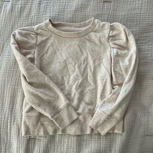 GAP Kids Cream Speckled Sweatshirt